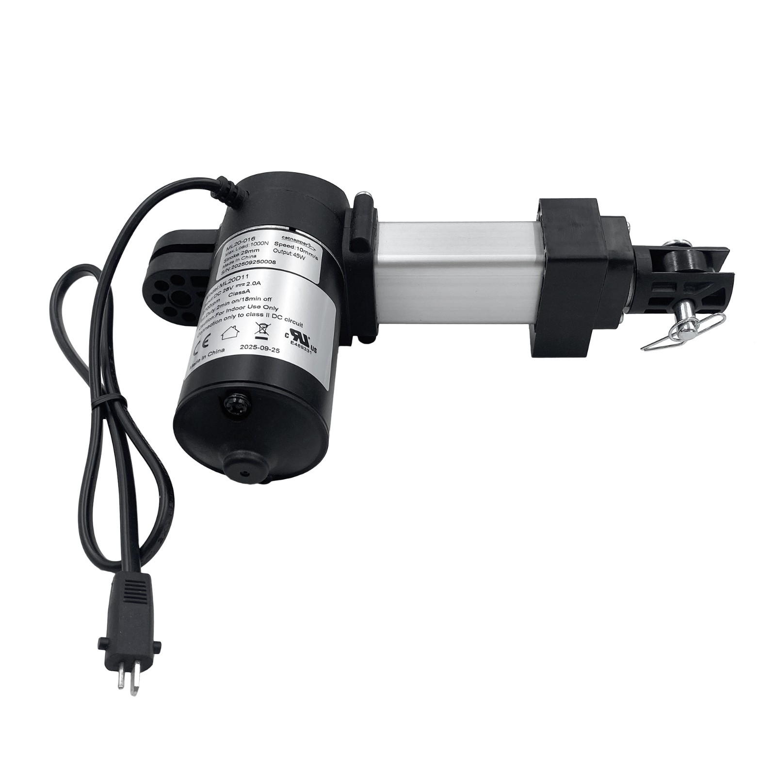 Power Headrest Mulin Motor ML20-016 Power Recliner Lift Chairs Linear Actuator
