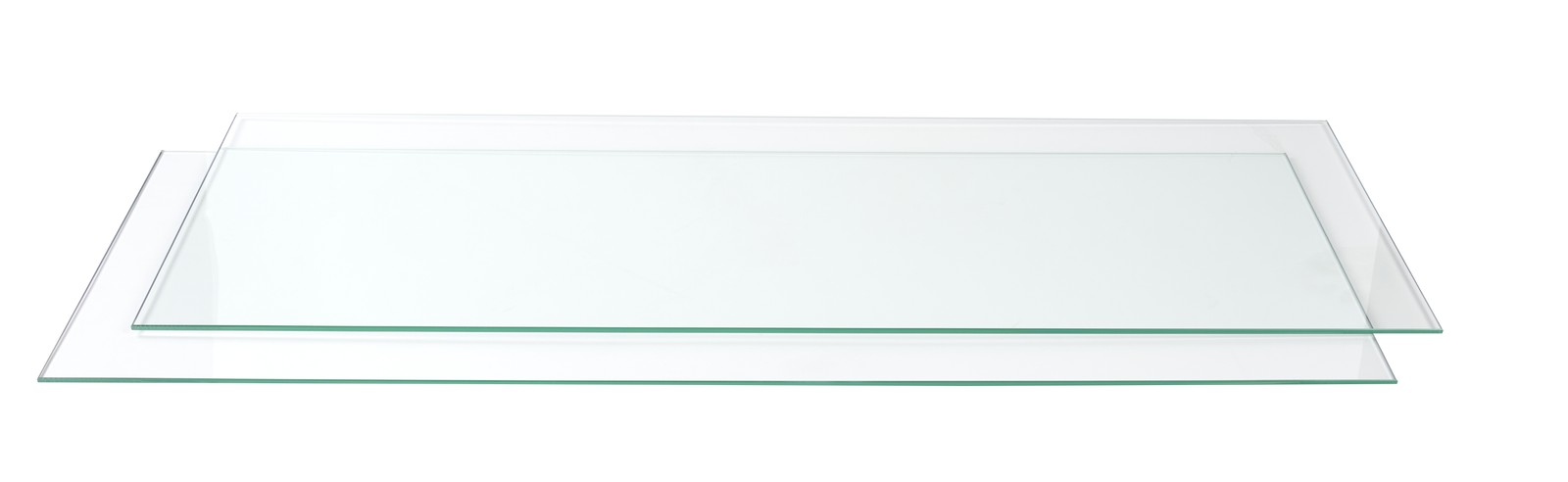 SSWBasics Tempered Glass Shelf - Set of 2 - Stylish & Sturdy Floating Shelves