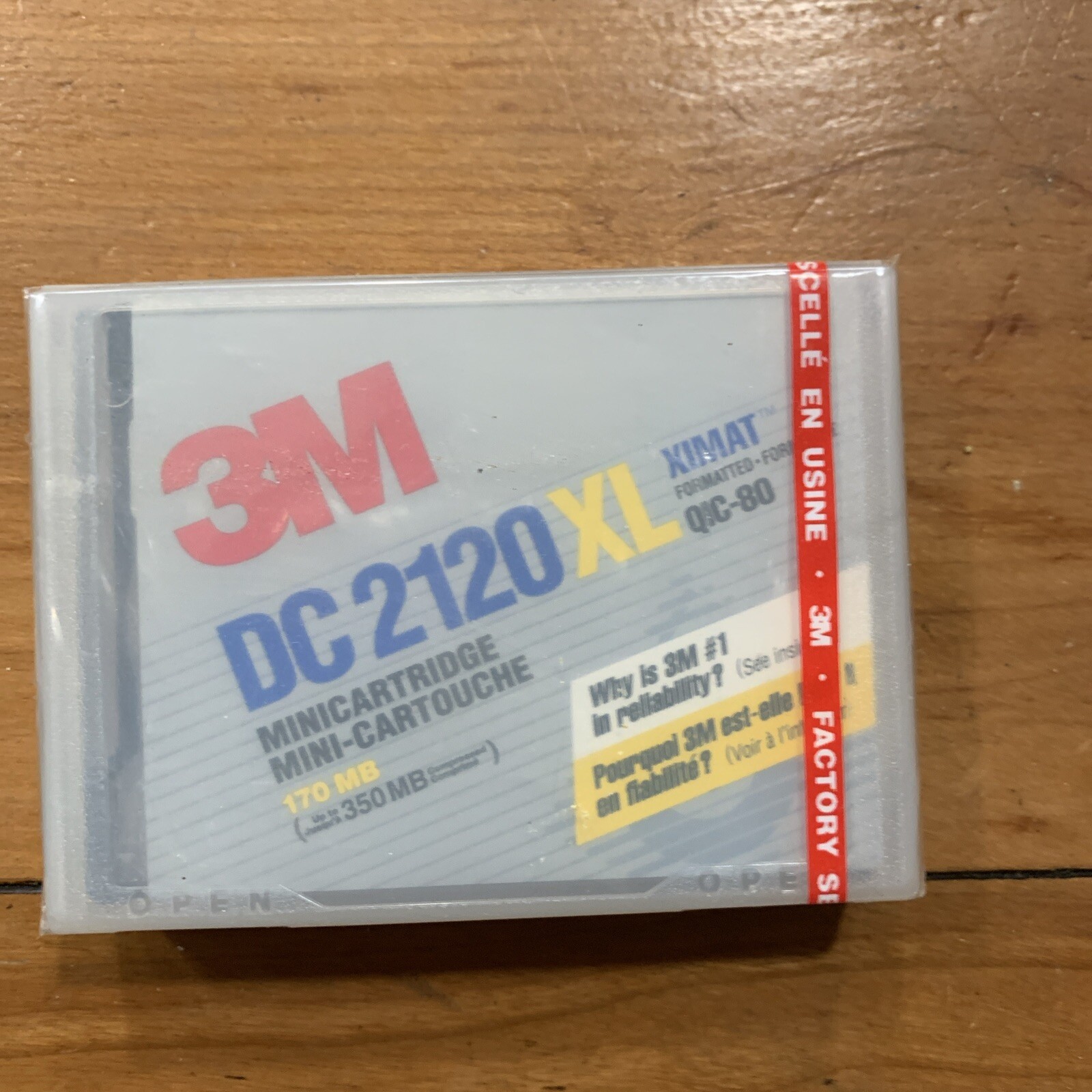 3M DC 2120XL Mini Data Cartridge 170 MB Brand New Factory Sealed