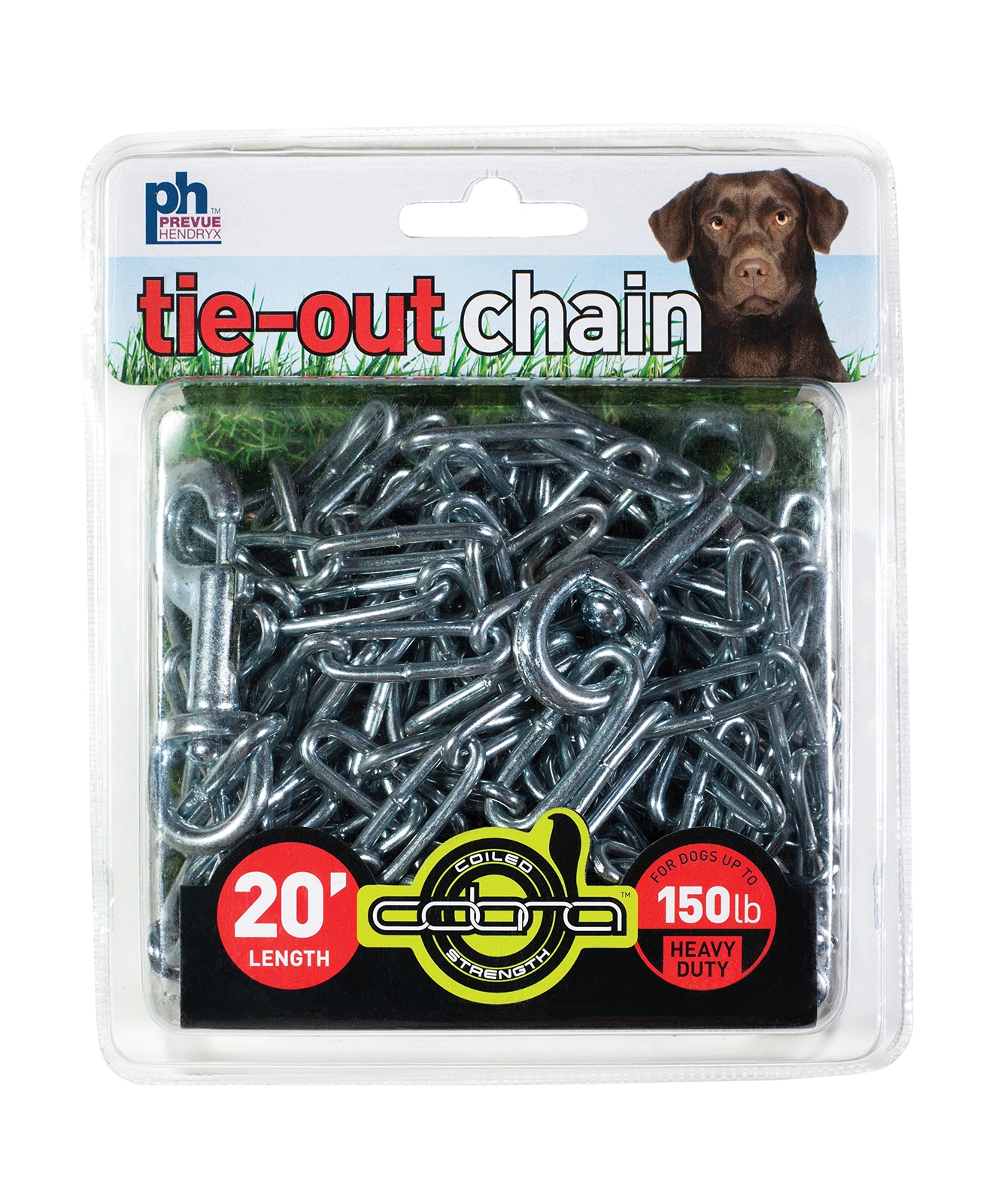Prevue Pet Products 2117 Heavy-Duty 20' Tie-Out ChainSilver