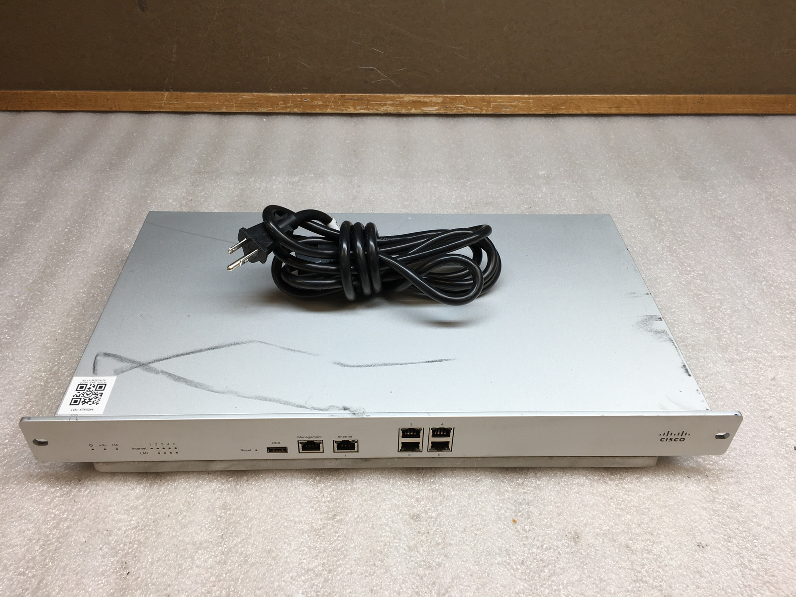 Cisco Meraki MX80 A80-17100 Cloud Managed Security Appliance Unclaimed