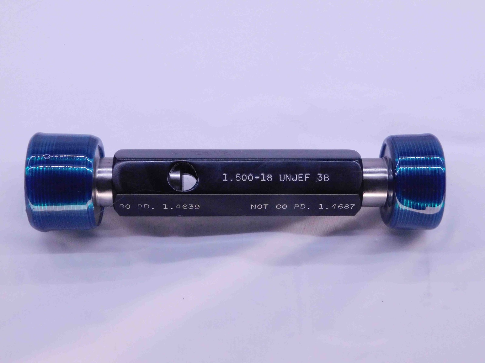 1 1/2 18 UNJEF 3B THREAD PLUG GAGE 1.5 1.50 GO NO GO P.D.'S = 1.4639 & 1.4687