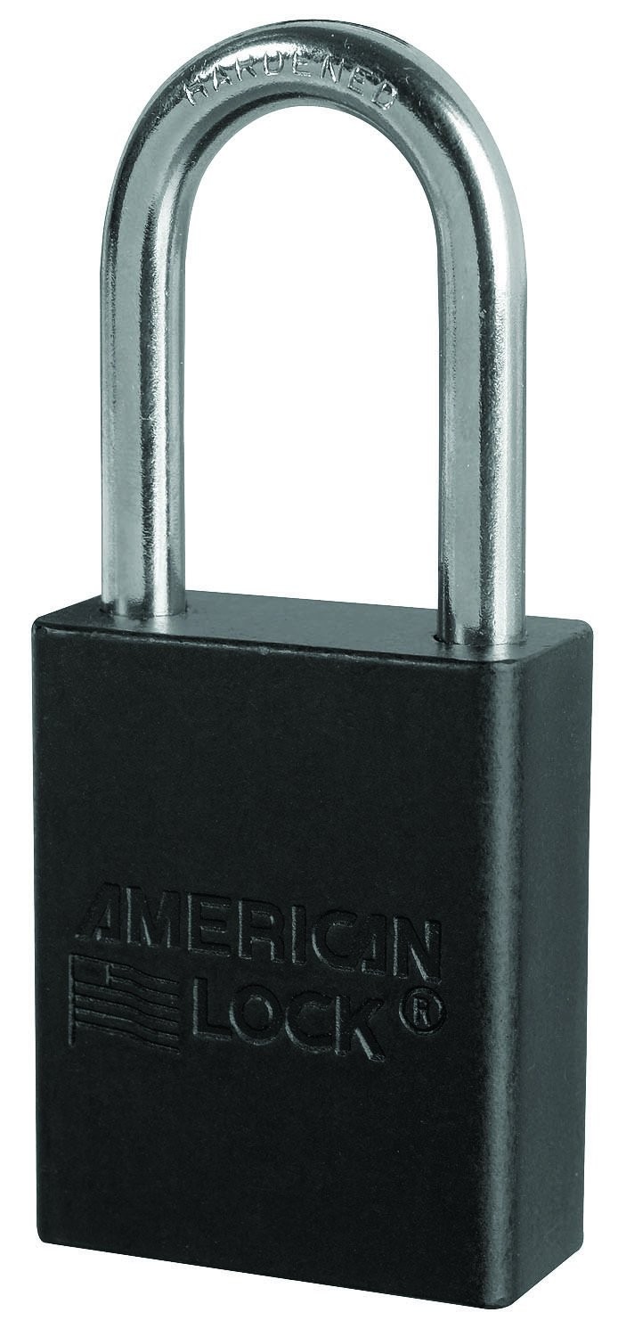American Lock A1106Blk1Key Padlock Keyed Aluminum Black