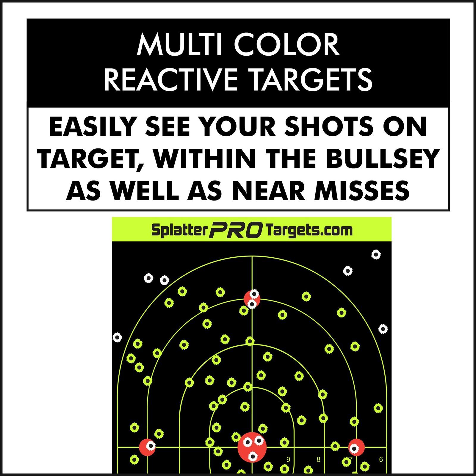Splatterprotargets 12X18 Splatter Targets. Shots Burst A Bright Splatter Upon