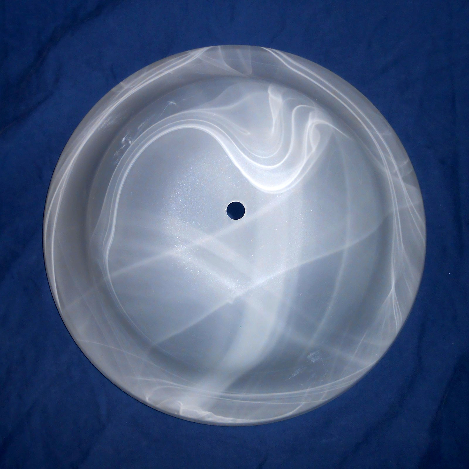 Harbor Breeze 'Crosswinds' Ceiling Fan Glass Shade Light Globe Frosted Swirl