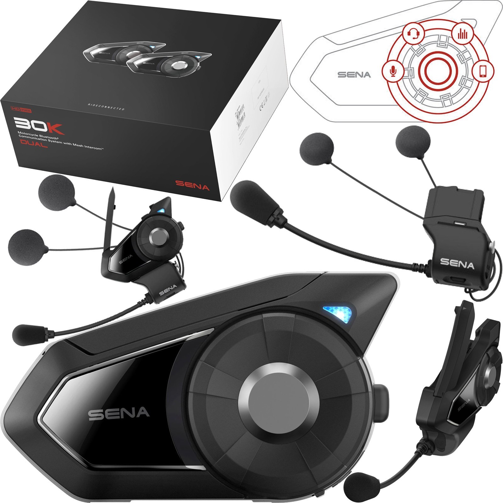 Bluetooth Headset Sena 30K Single Pack 30K-03