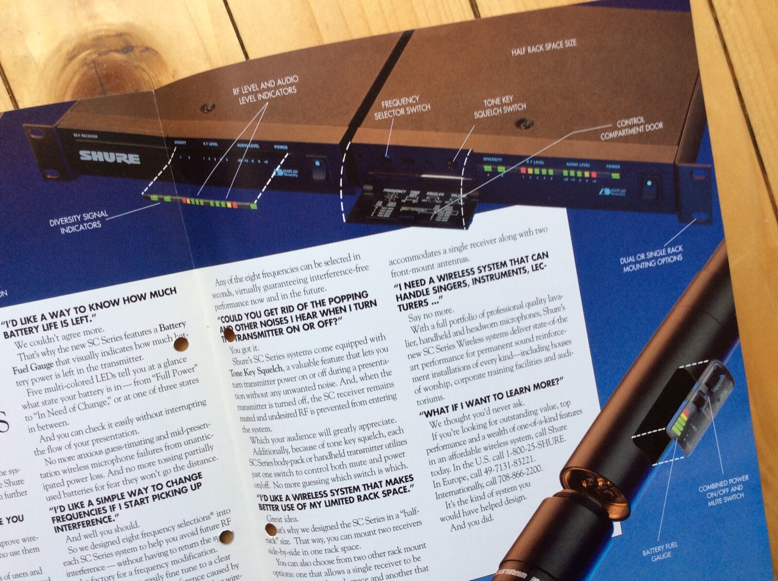 1994 Brochure, Shure SC Wireless