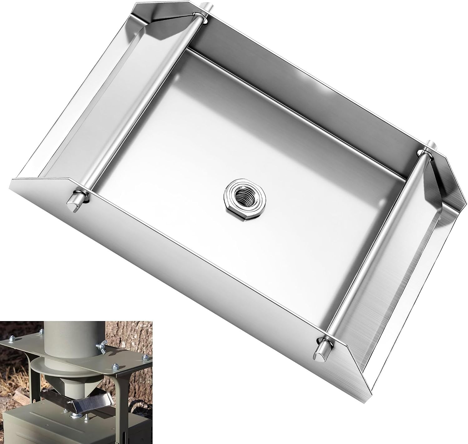 12-Volt Spinner Plate for Deer Feeders - Fits a 1/4" Motor Shaft Only - Durable