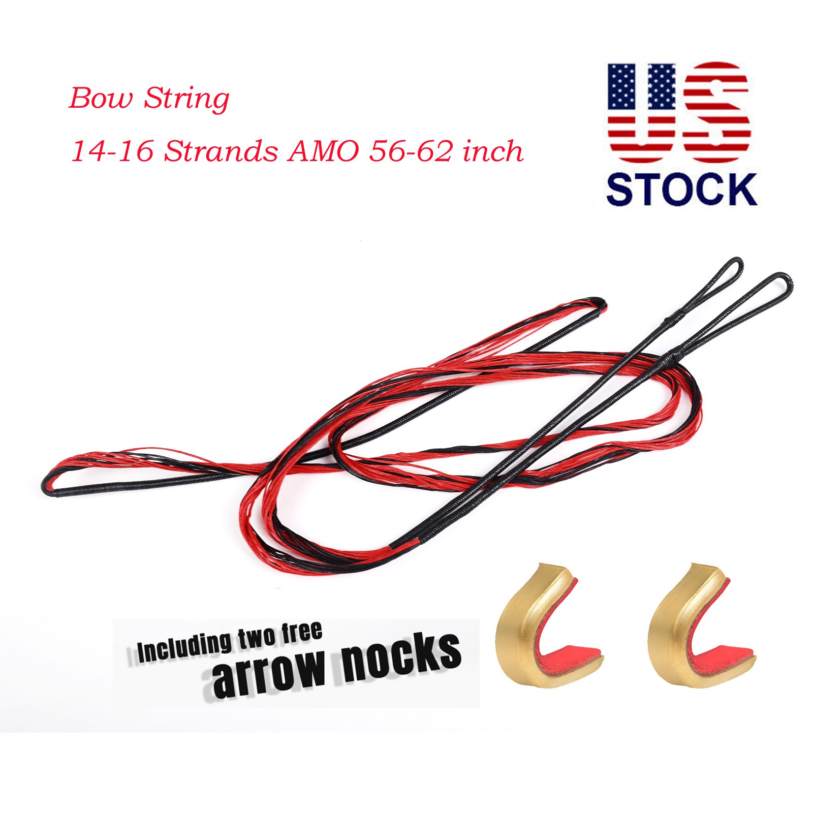 Archery Hunting Recurve Bow String for AMO 56" 14 Strands Bowstring Replacement