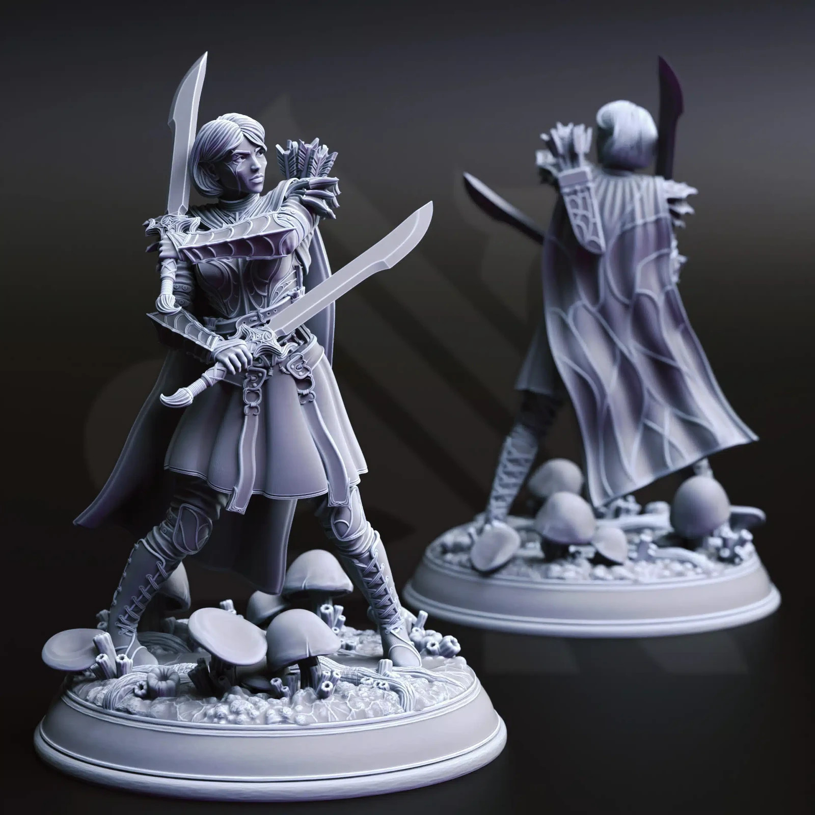 Dungeons & Dragons Elf Fighters Miniature - Irinax's Chosen - DnD RPG Wargames