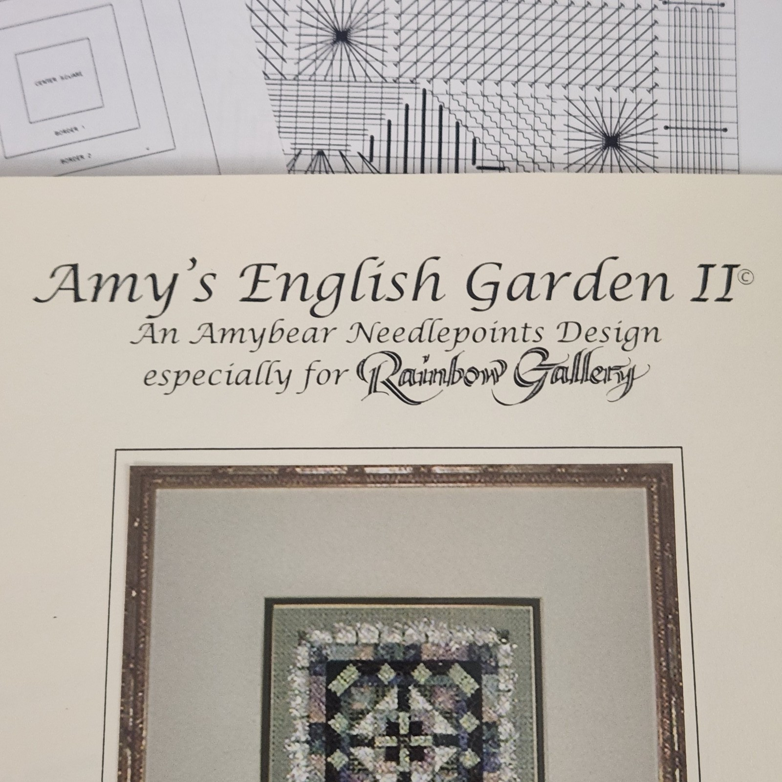 Amybear Needlepoint Design Amy's English Garden II Pattern Chart AE2C