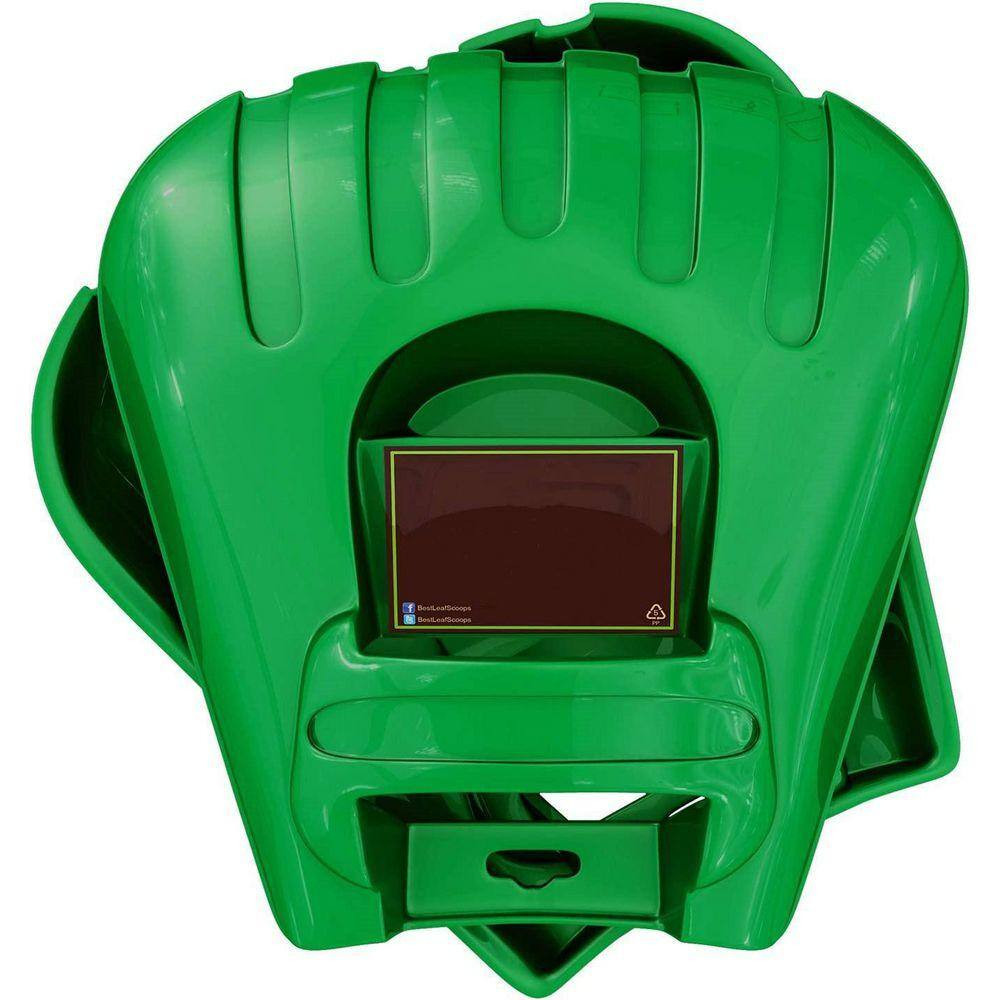 Large, Ergonomic Hand-Held Rake for Clearing Fast Leaves and Lawn Grass, Leaf Co
