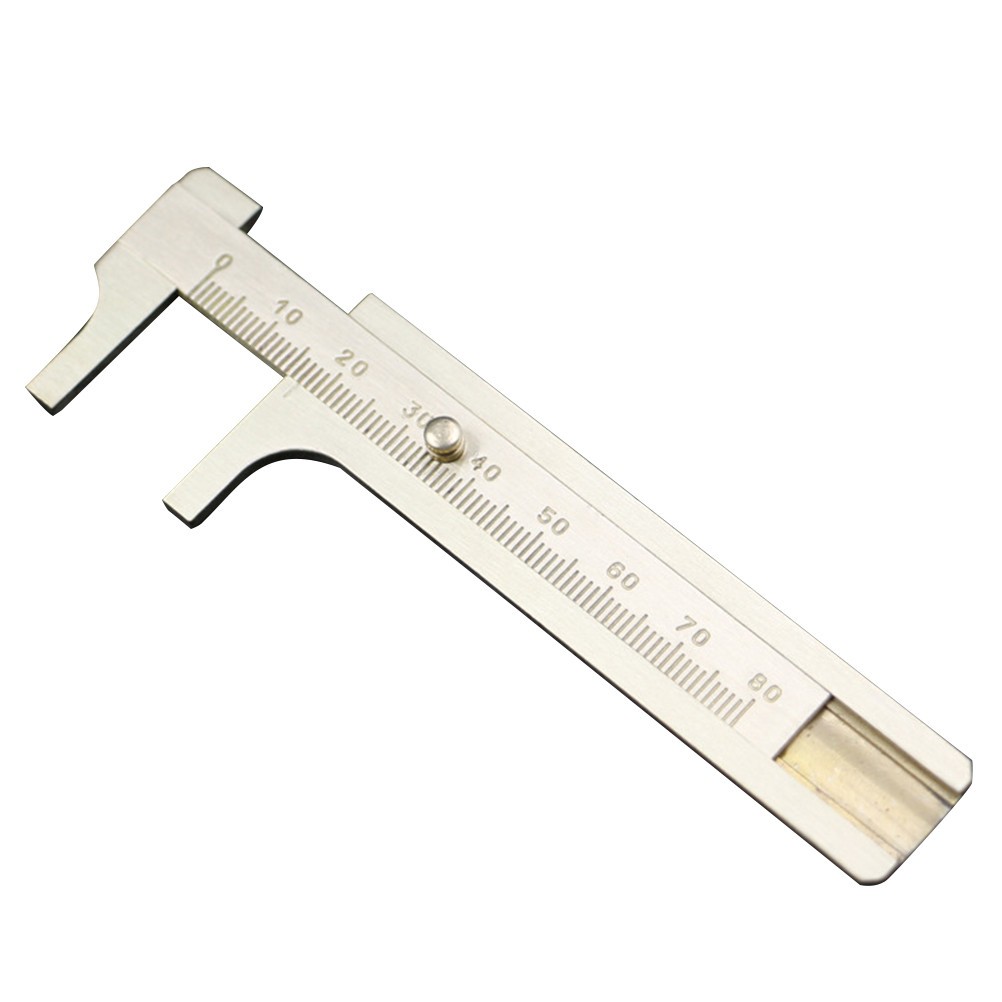 Brass Vernier Caliper Mini Sliding Gauge Depth Measuring Tool
