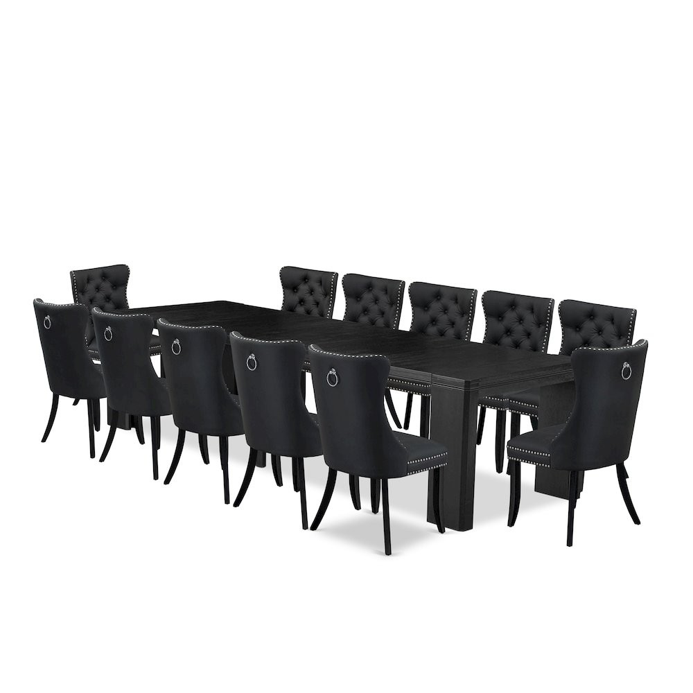 13-piece Kitchen Table Set a Rectangular Dining Table