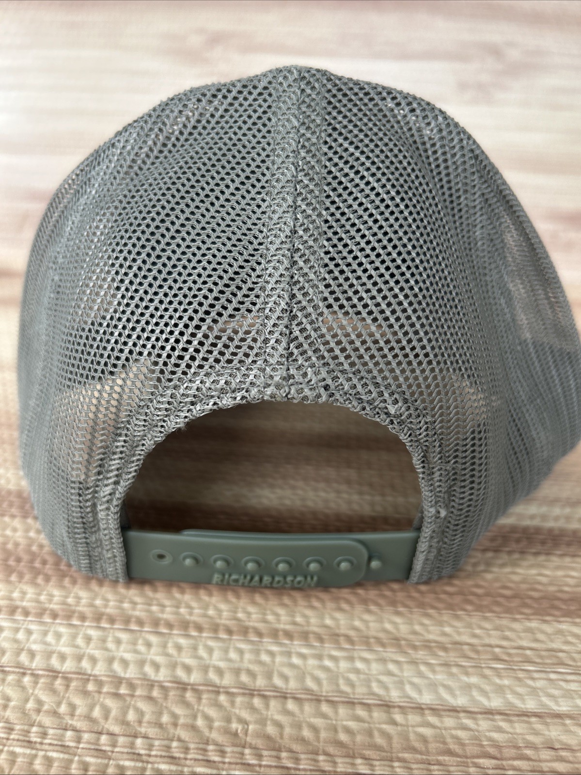 Richardson Mystery Ranch Olive & Black Trucker Hat Mesh Snap-Back J6