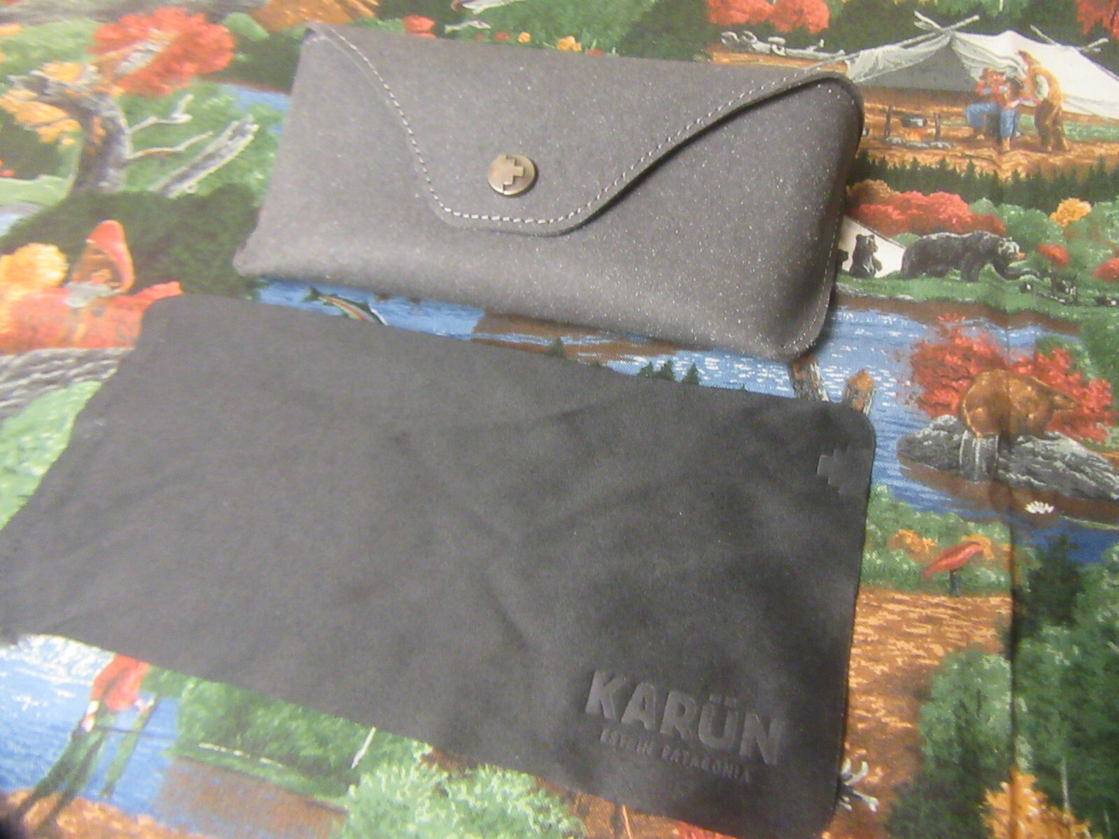 Karun Eyeglass Case Gray Recycled Leather