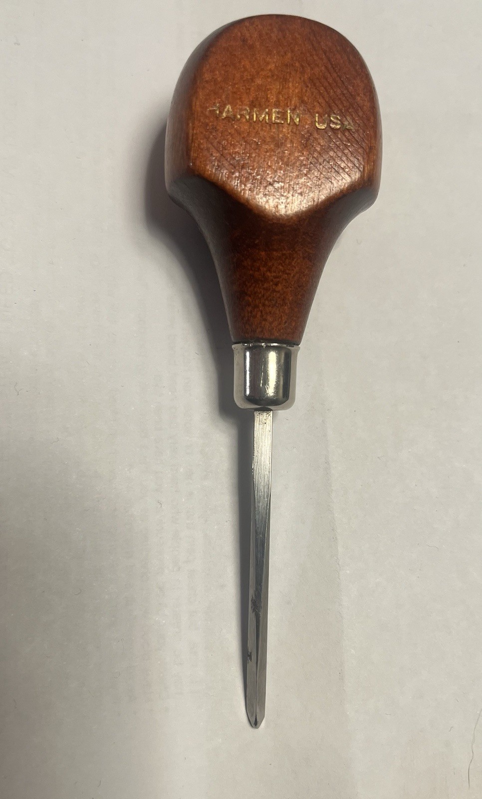 Vintage Harmen USA.V Tool Palm Wood Carving Parting Tool Detail Gouge