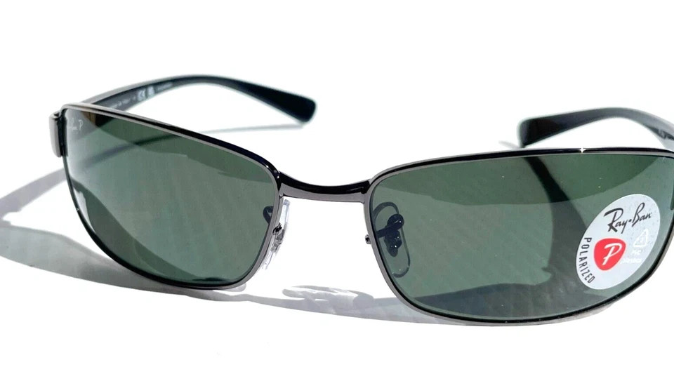 Ray-Ban Gunmetal w POLARIZED Dark Green Lens Sunglass RB3364 004/58