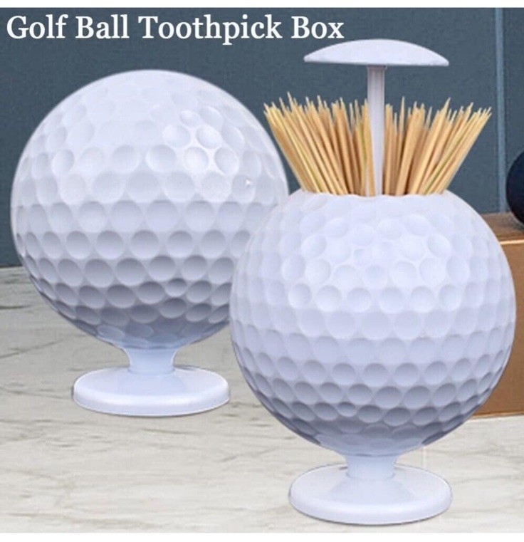 Golf Ball Toothpick Holder