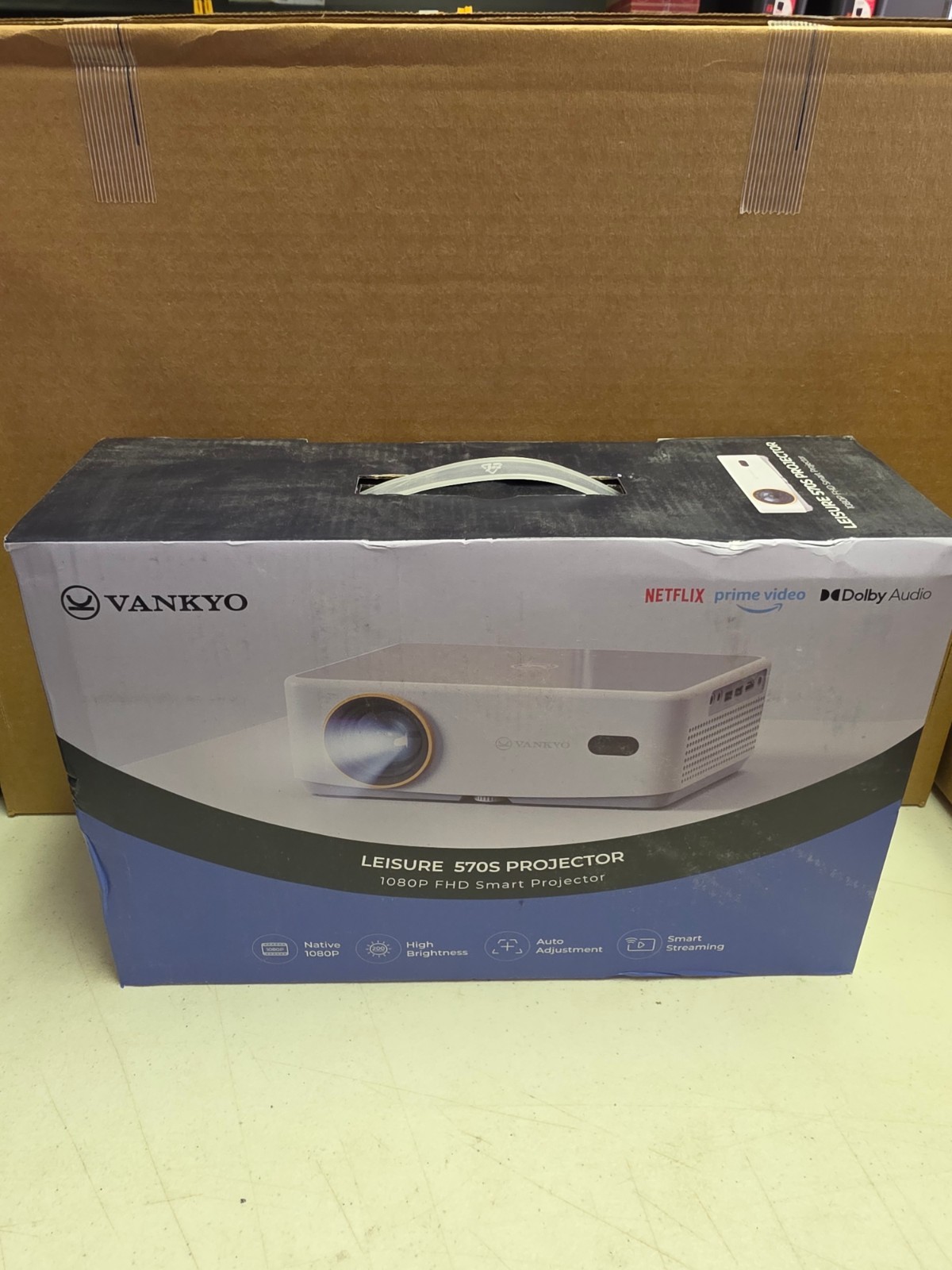 Vankyo Leisure 570S Projector 1080P FHD Smart LCD LED
