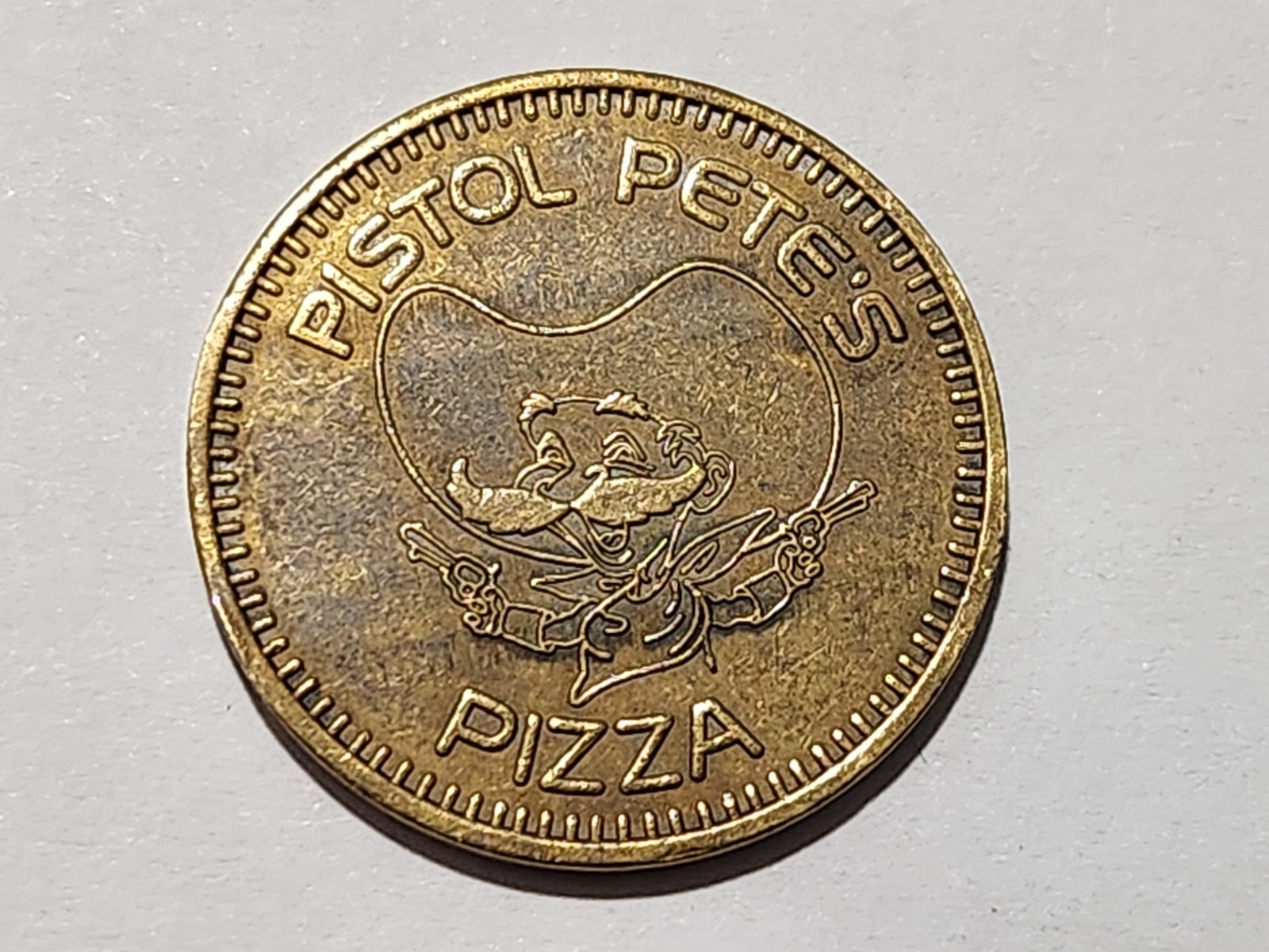 Pistol Pete's Pizza Arcade Game Token - Control Token (PETE)