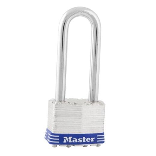 Master Lock 1KALJ Outdoor Padlock with Key, 1 Pack, Silver