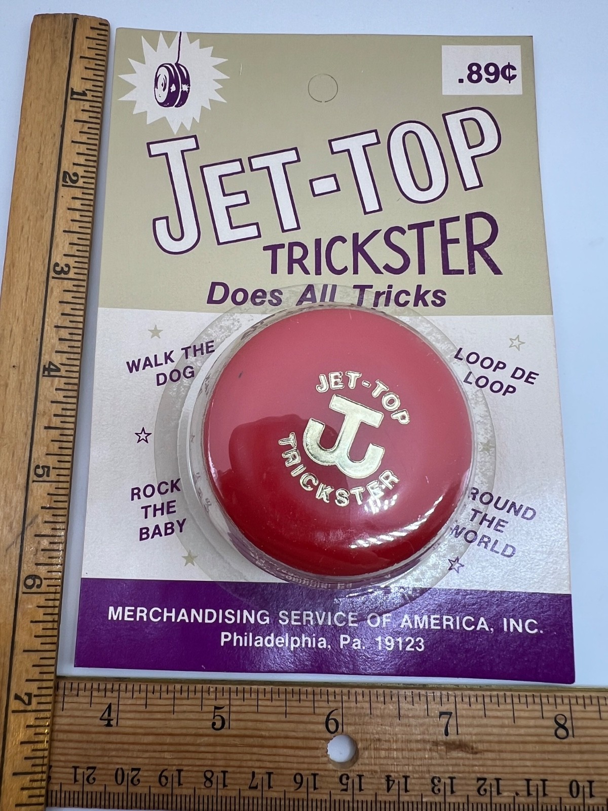 Vintage Jet-Top Trickster Model Yo Yo Red NOS New in Original Package yoyo