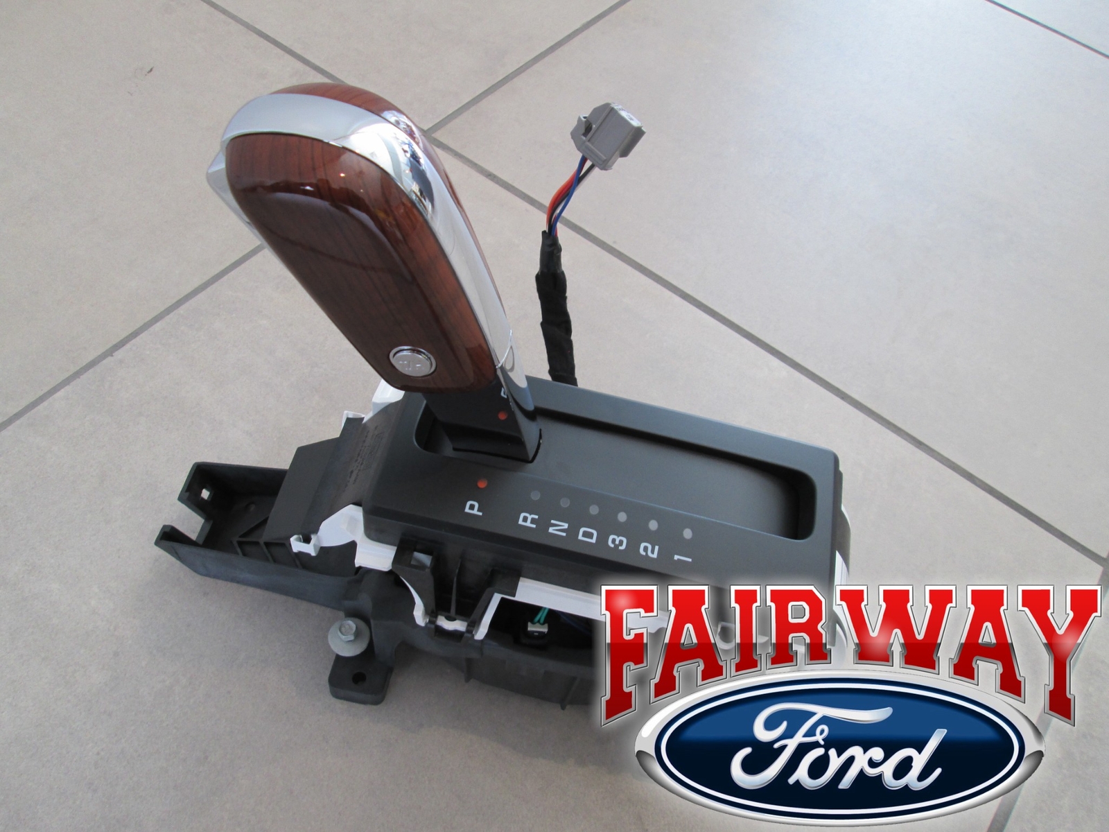 2010 F-150 OEM Ford Lariat Woodgrain Floor Console Shifter and Handle Knob NEW