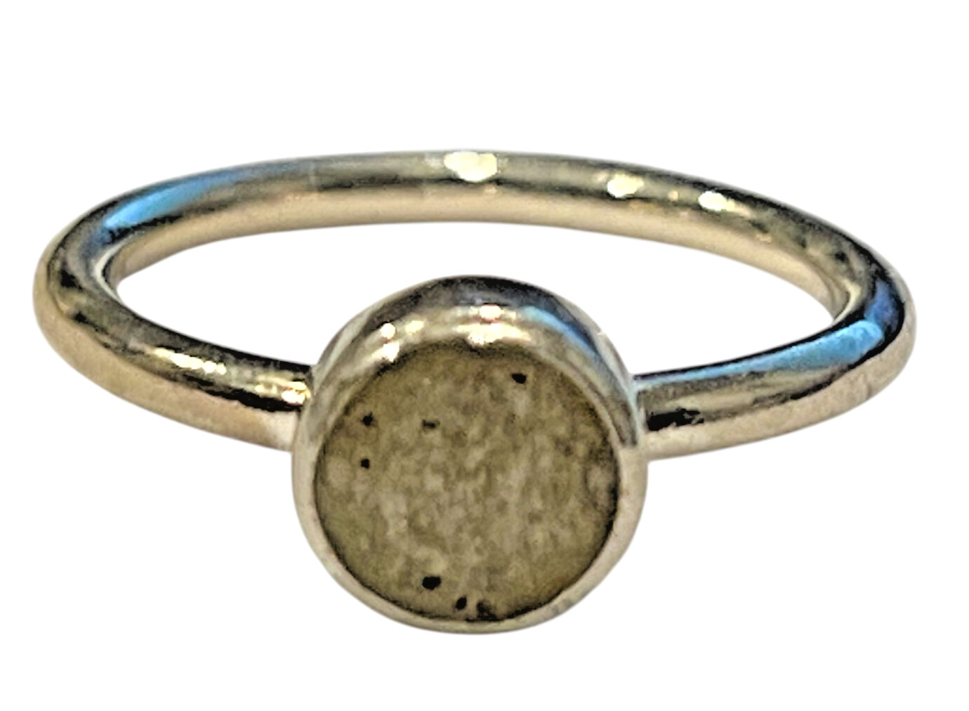 Dune Jewelry West Dennis Beach Sand Sterling Silver StackerRound Ring Size 5 New