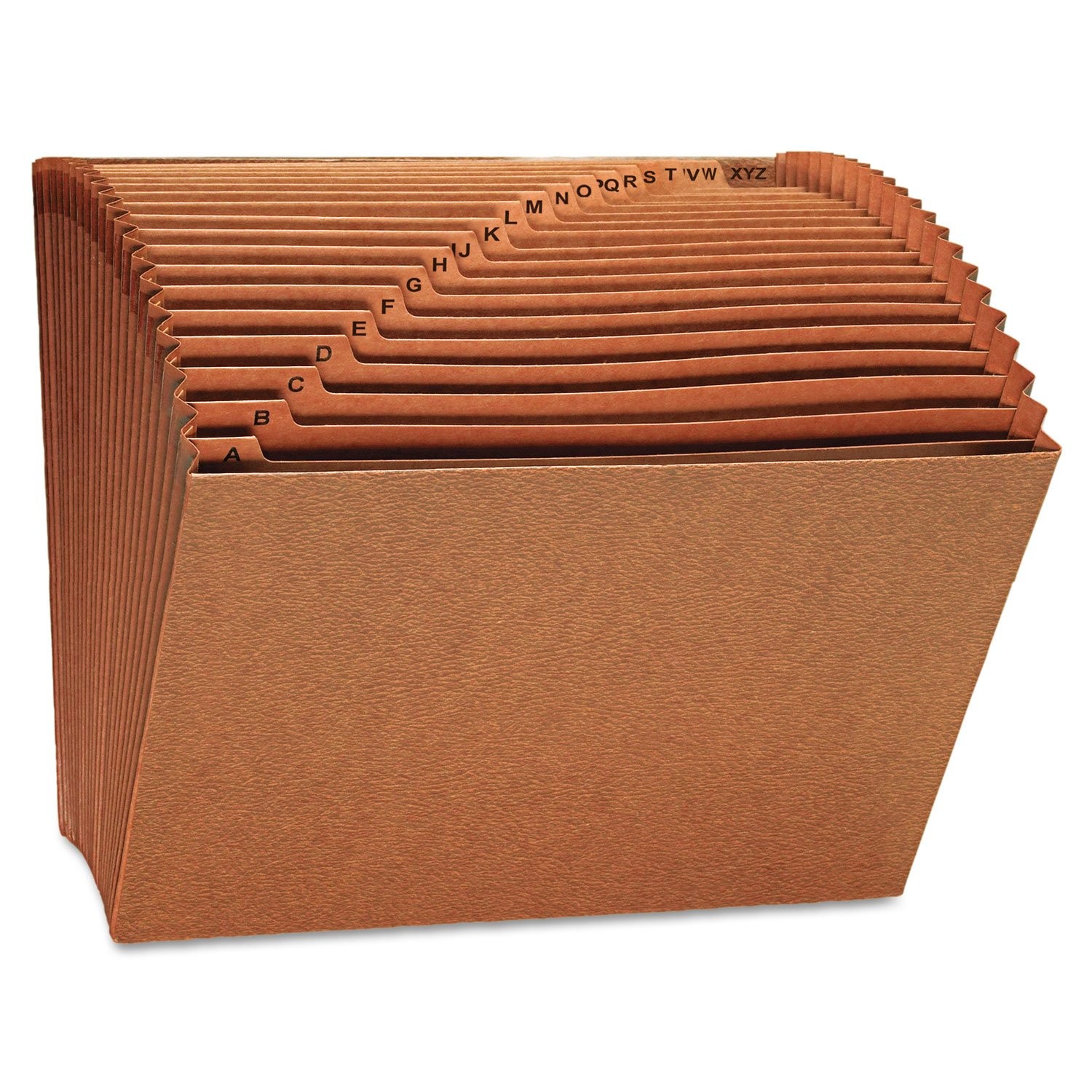 Universal 13910 Expanding File, Open Top, 12 x 10, A-Z, Letter, Redrope Brown