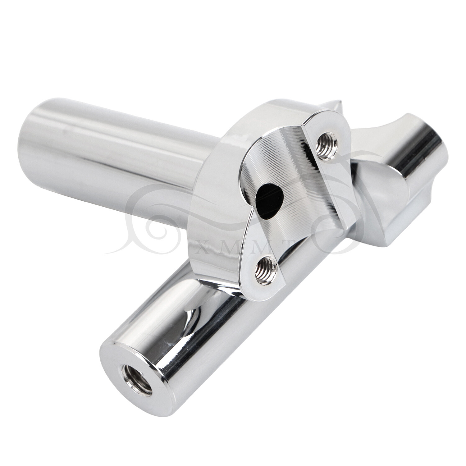 Chrome 4 1/2" Straight Handlebar Risers for Harley Softail Dyna Wide Glide FXDWG