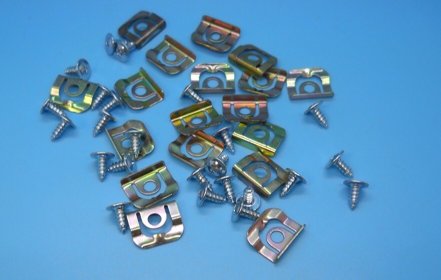 65 66 Cadillac DeVille Impala convertible windshield Moulding clips screws