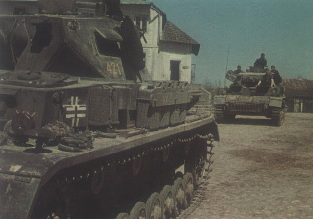 WW2 German Panzer MkIV Color Detail WWII World War Two Panzer Wehrmacht Germany