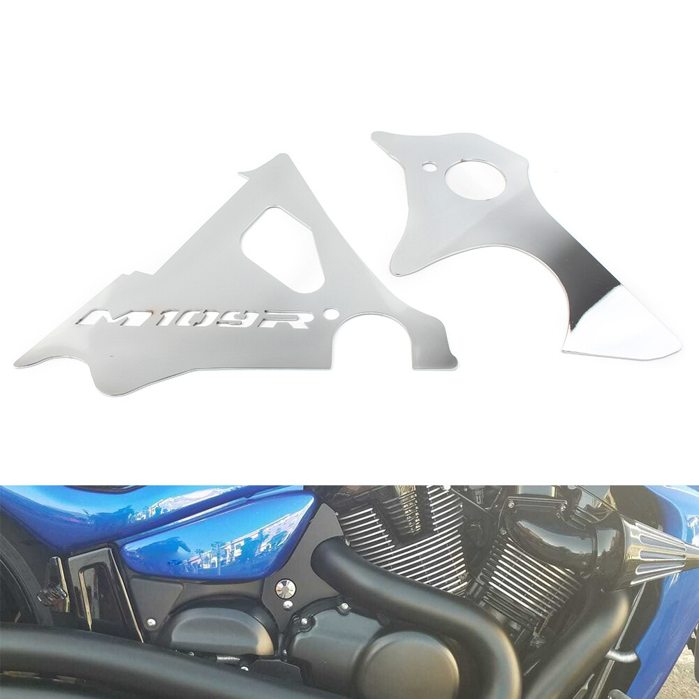 Chrome Engine Side Cover  Filler Keyhole For Suzuki BOULEVARD/INTRUDER/VZR1800