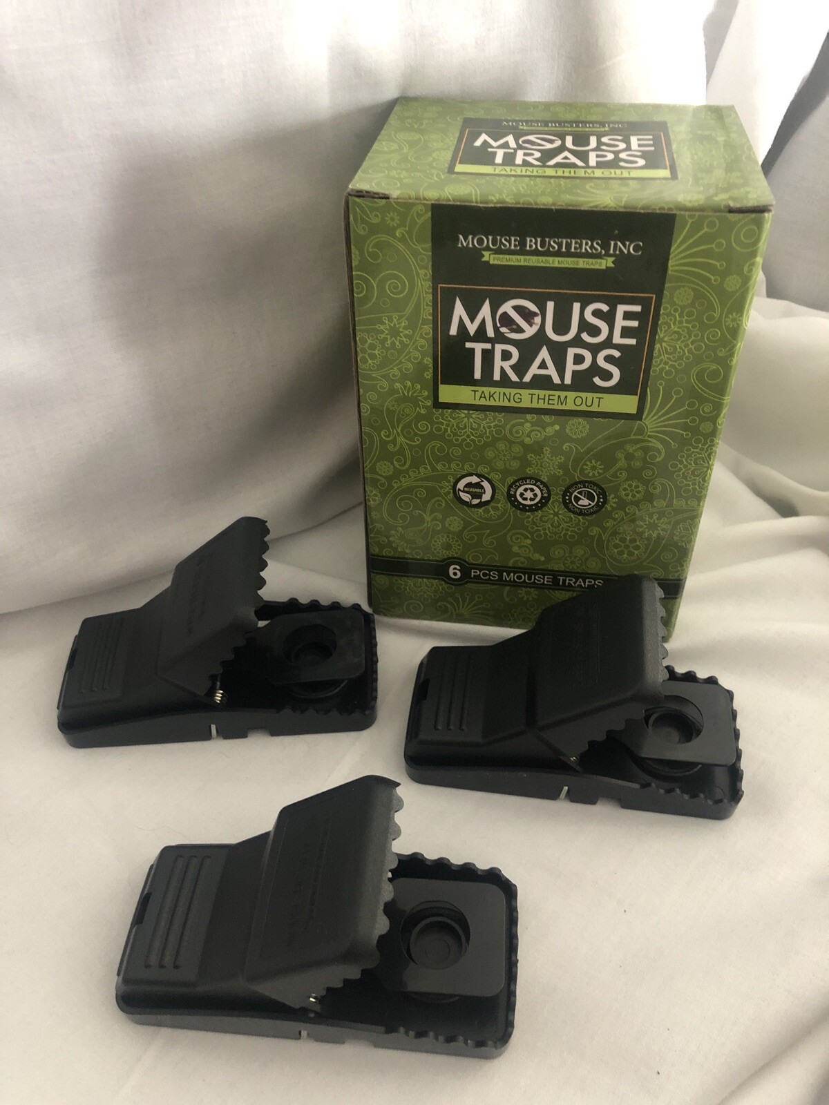 3 PCS Reusable Mouse Trap Rat Traps Snap Rodent Killer Plastic Mouse Busters New
