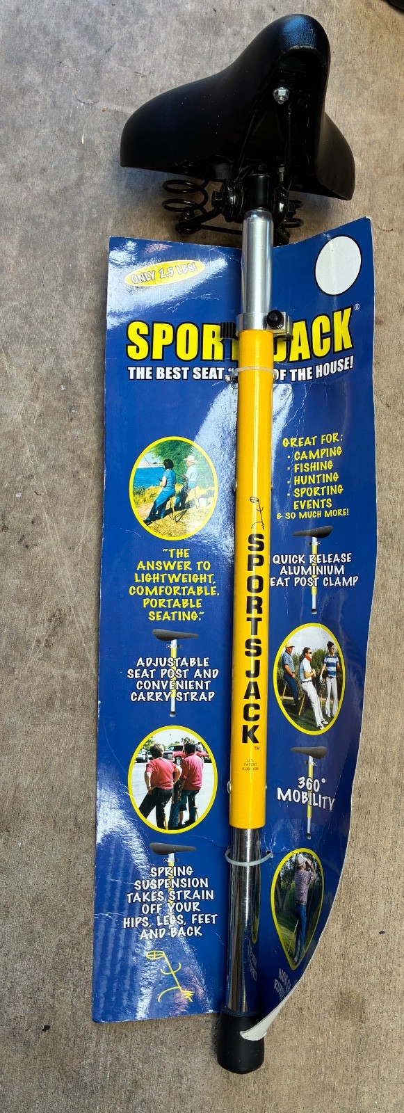 SportsJack Adjustable Portable Seats Fishing/Hunting/Sports/Concerts