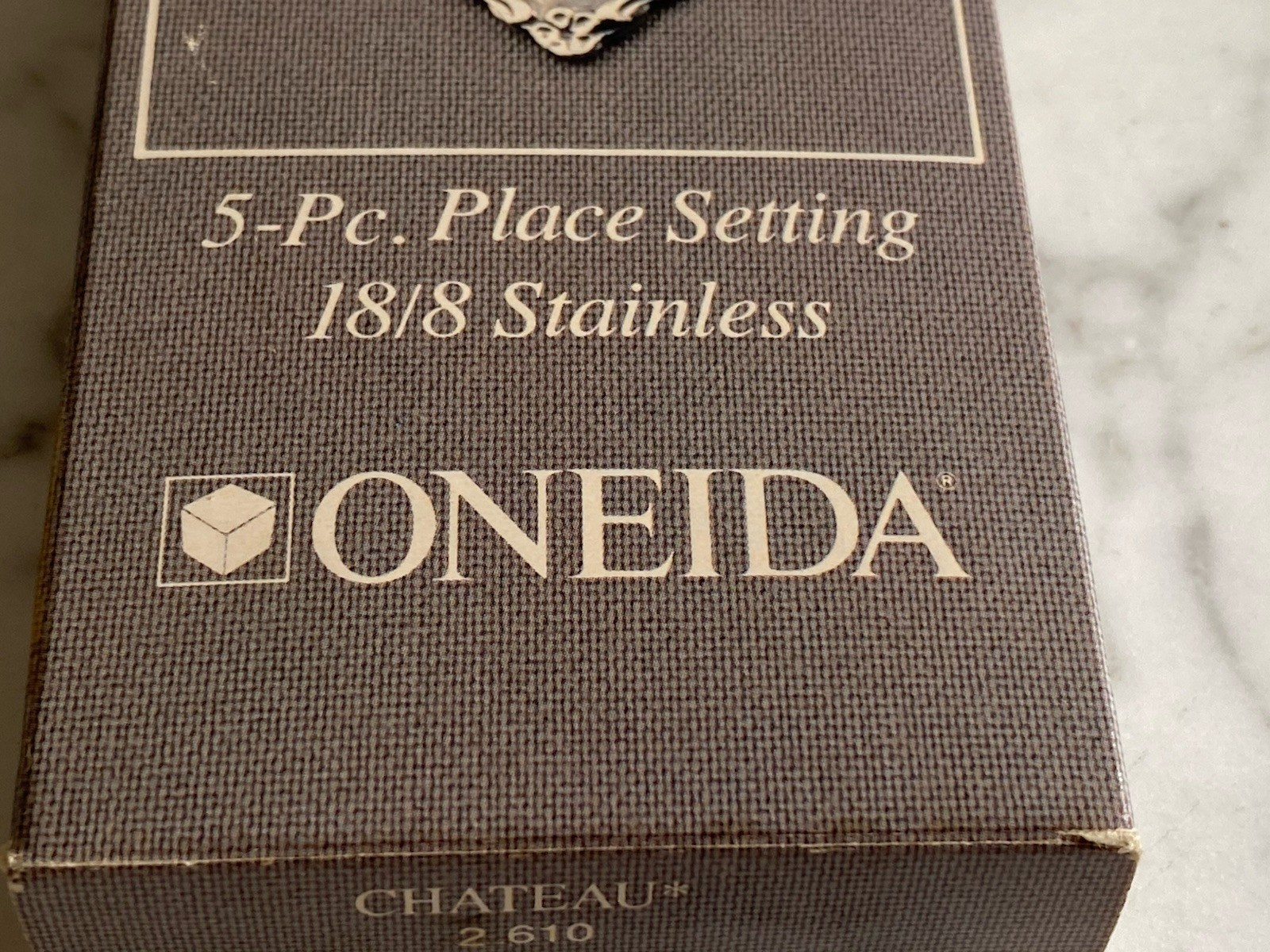 Stainless Oneida flatware 18/8 - Five piece place setting Chateau new old stock