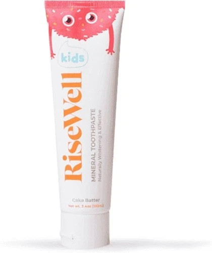 RiseWell Kids Mineral Toothpaste - Kids Hydroxyapatite Toothpaste cake batter