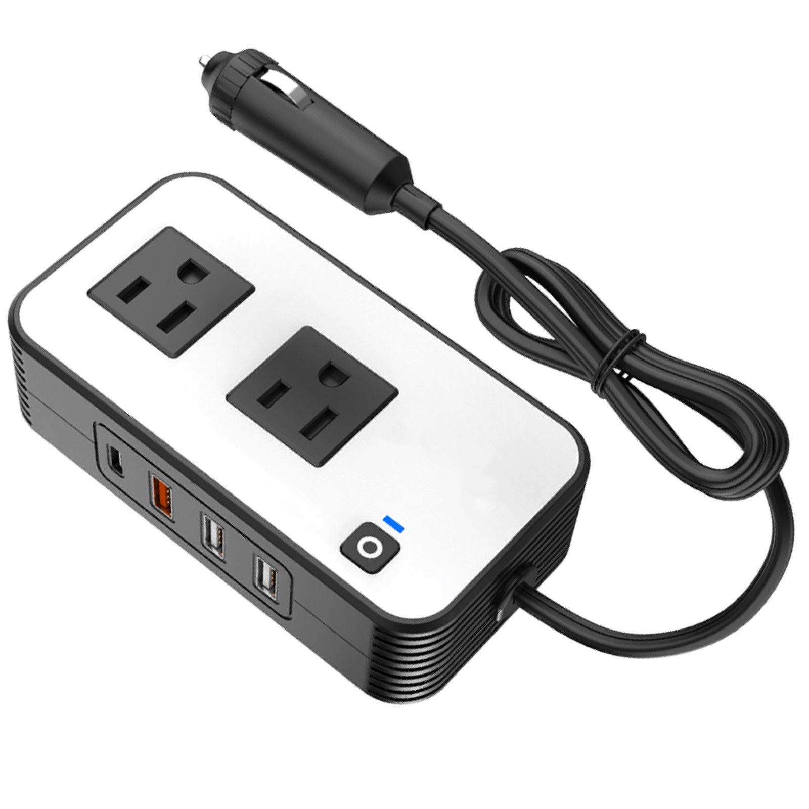 New 200W Car Power Inverter for 12V Car with Multiple Charging Ports Available