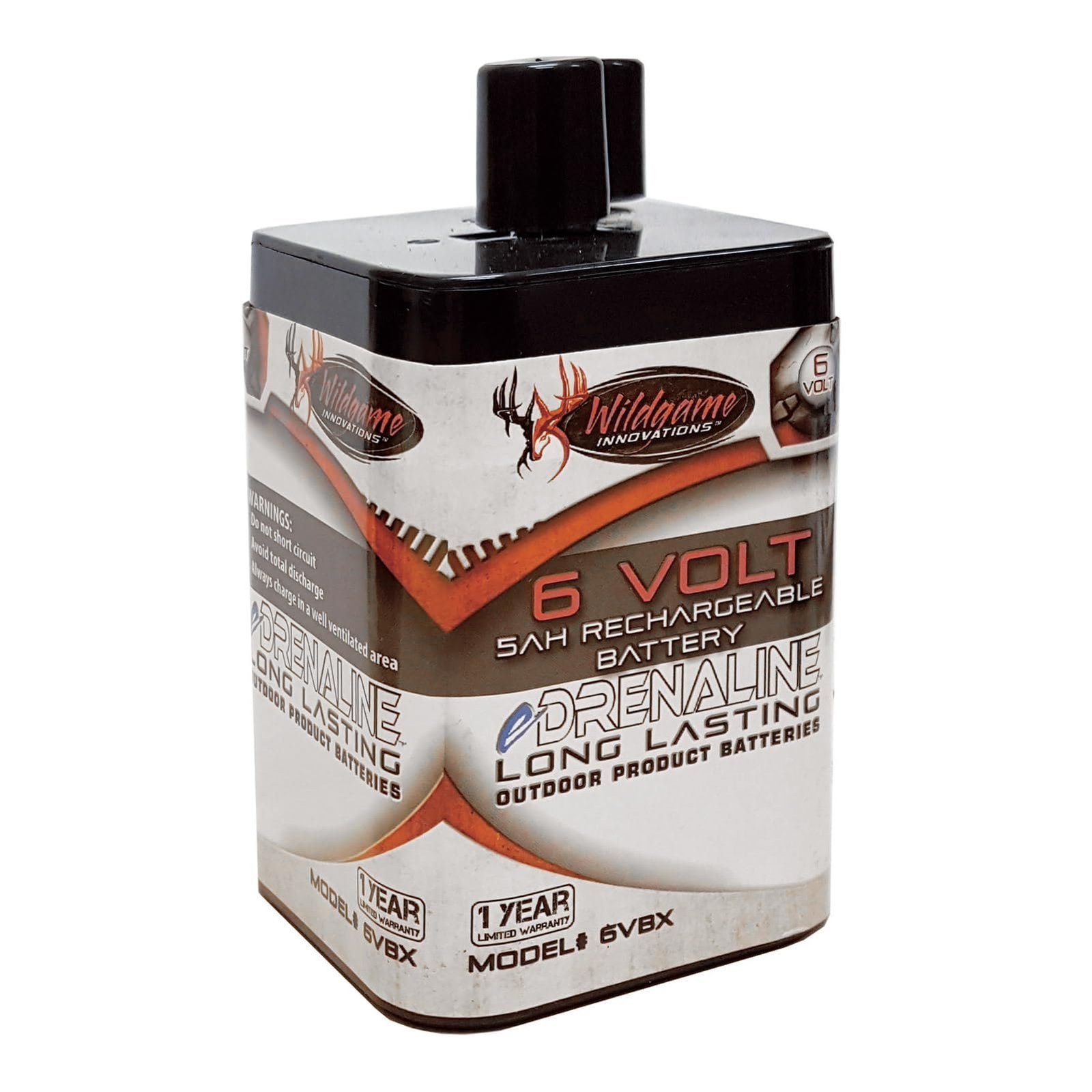 Wildgame Innovations WGIWGIBT0014 6V 5Ah Rechargeable Battery Spring Black/Tan