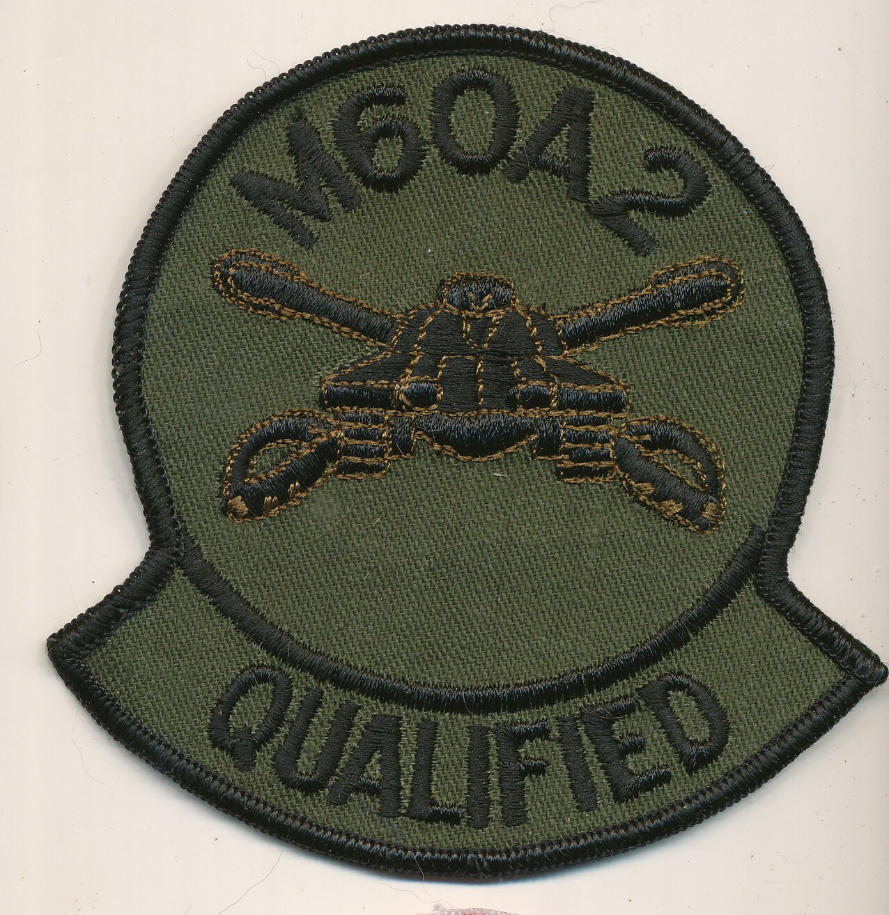 M60A2 Qualified TCQC patch rare 1970s Cold War Tank Crew Qualification Course