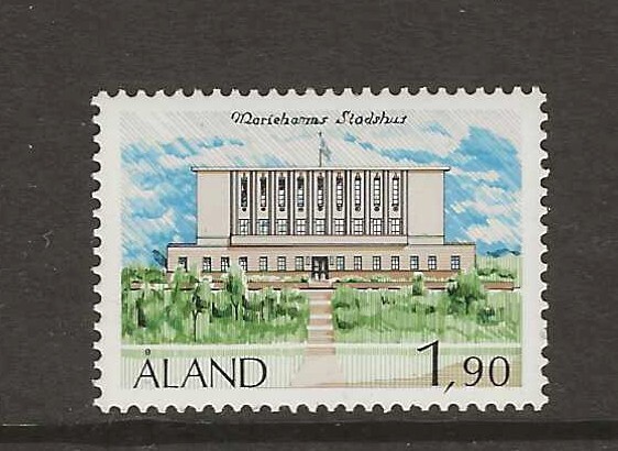 Aland Finland 1989 Town Hall Mariehamn MNH (f32)