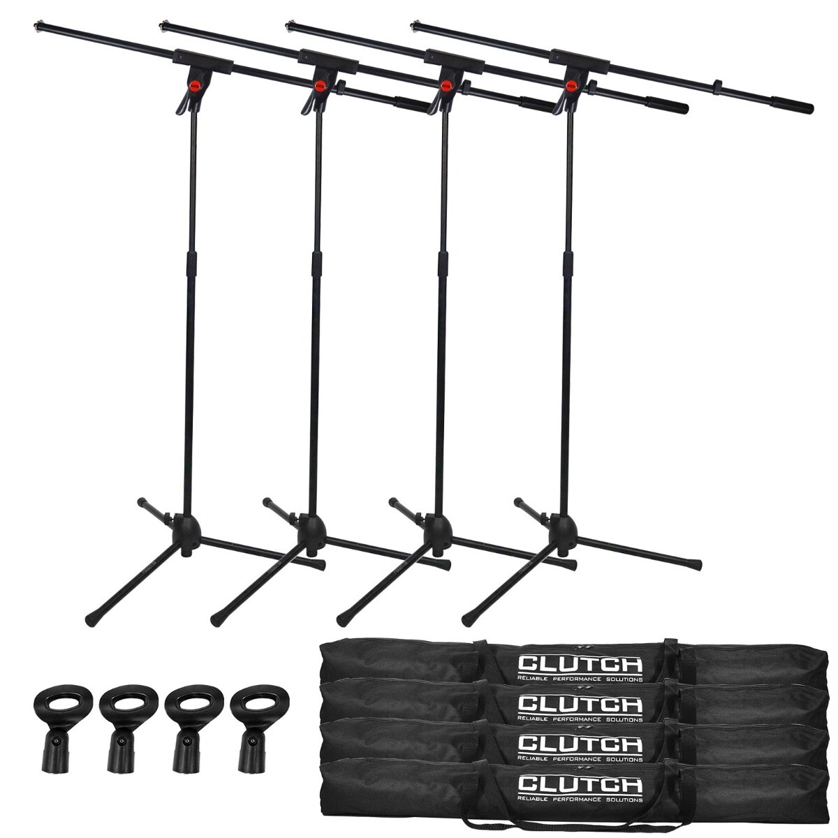 Clutch CL-MB100PK Microphone Boom Stands Quad Pack