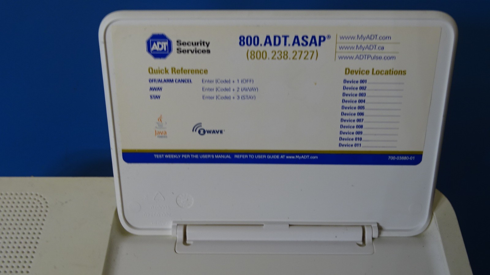 ADT Honeywell TSSC Wireless Base CRC Panel Alarm System