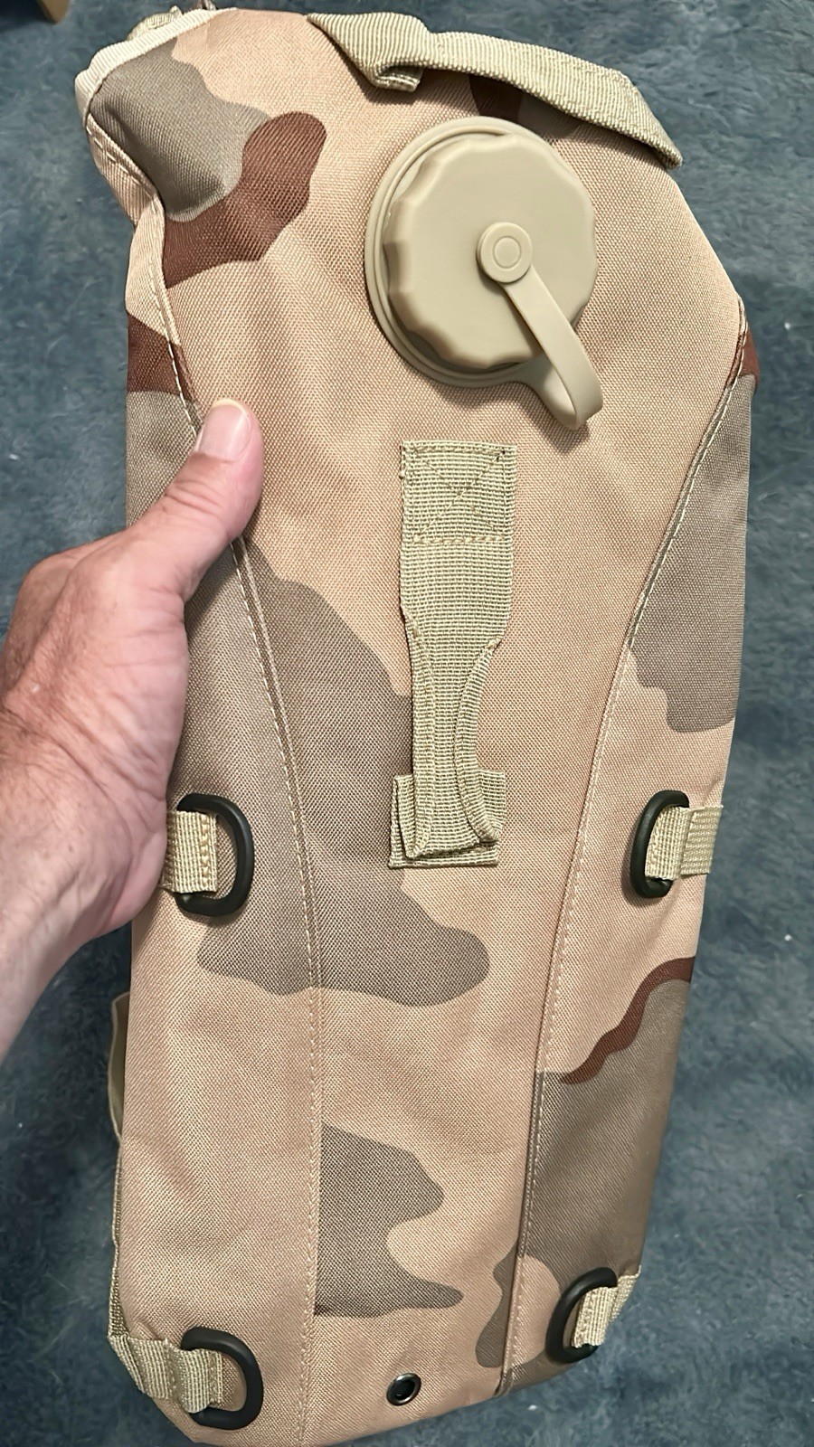 Two KMS Camo Hydration Backpacks