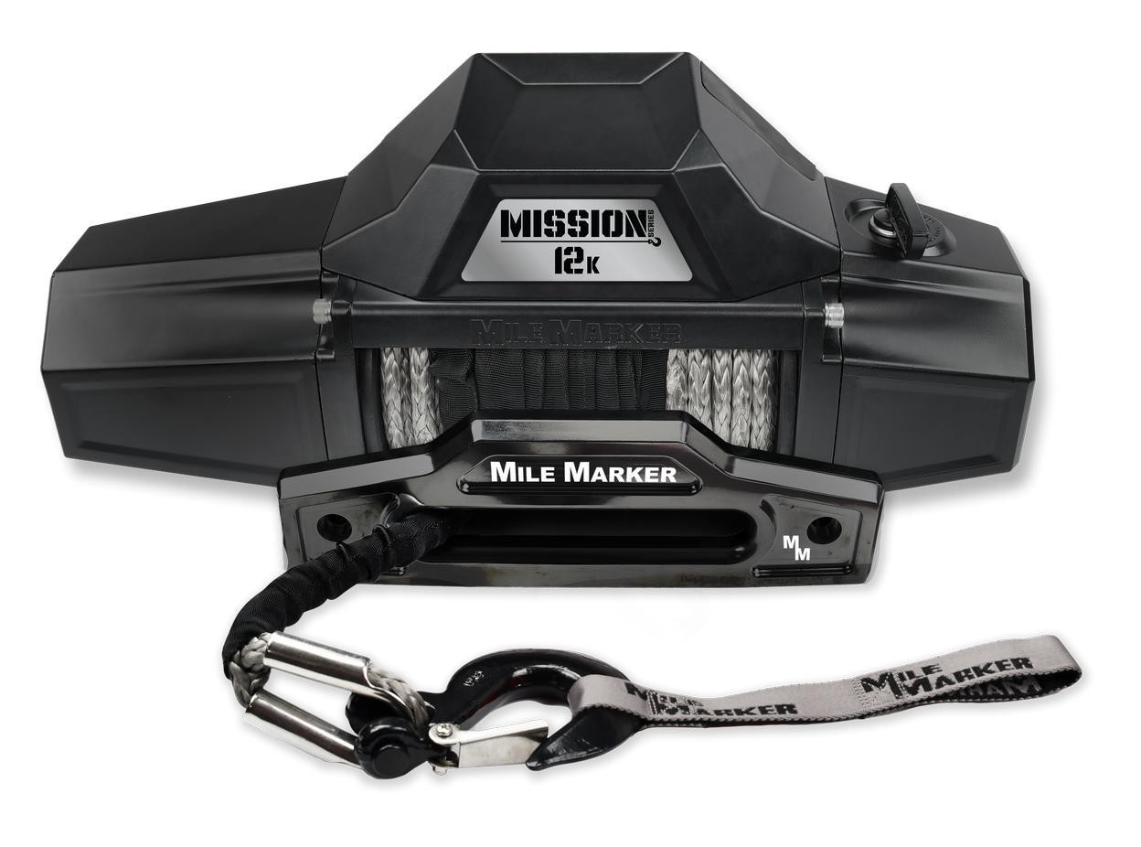 Mile Marker 12K MISSION RECOVERY WINCH WITH SYNTHETIC ROPE*MILE MARKER 12K MISSI