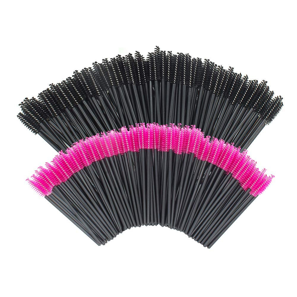 200 PCS Disposable Eyelash Brush Mascara Wands Spoolies for Eye Lash Extension,