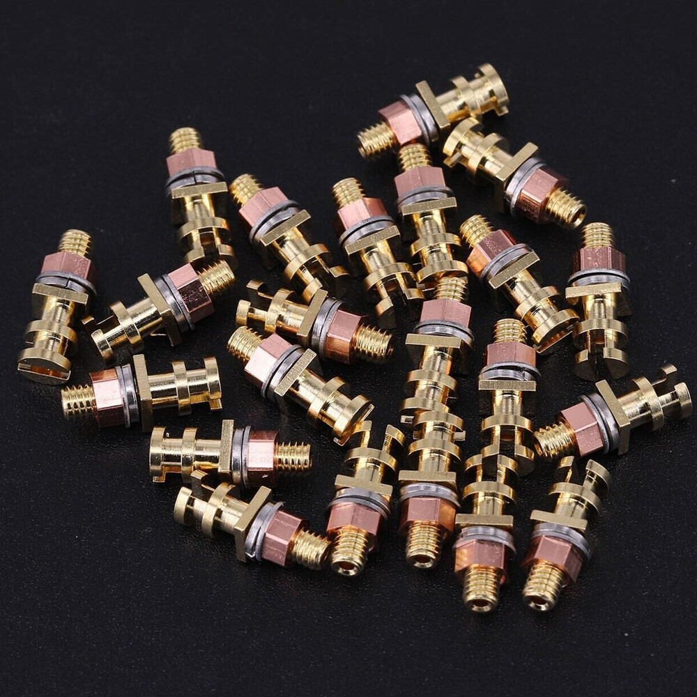 20x Turret Tag Strip Terminal Lug Board Gold Plated For Vintage Tube Amplifier