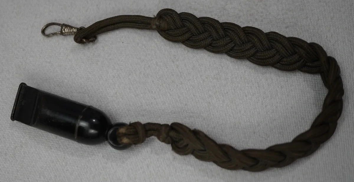 WW2 German lanyard dress leader political whistle wehrmacht military Vet estate