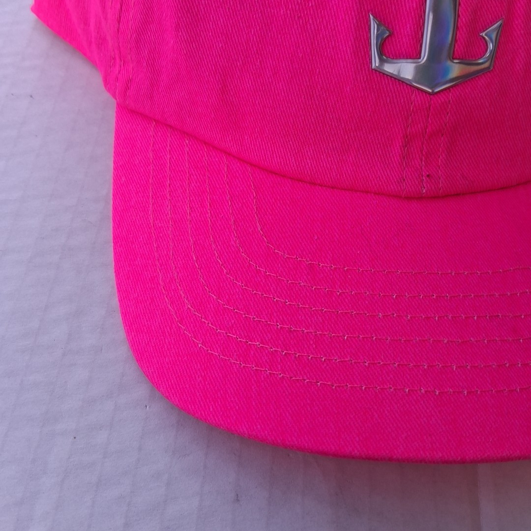 Royal Caribbean Pink Reflective Logo Baseball Cap Adjustable Strap New With Tags